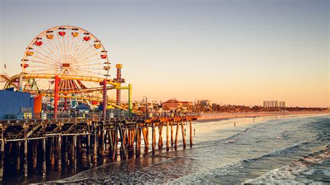 Santa Monica Pier at Sunset | John Cavacas Photography