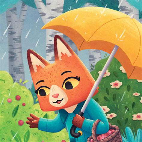 Collecting Berries in the Spring Rain on Behance