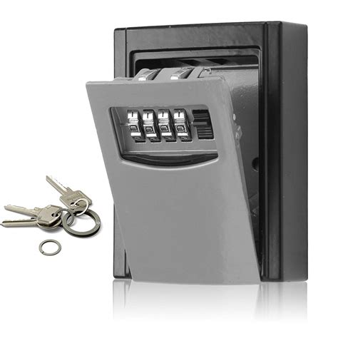 MultiWare Wall Mount Key Safe Box Steel Key Lock Box with Combination ...