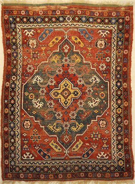 Antique Turkish Bergama Rug 4′ x 5’4″ | rugrabbit.com