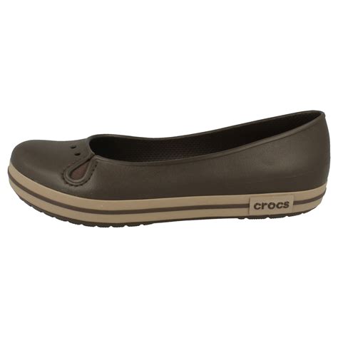 Ladies Crocs Flat Ballerina 'Crocband Flat' | eBay