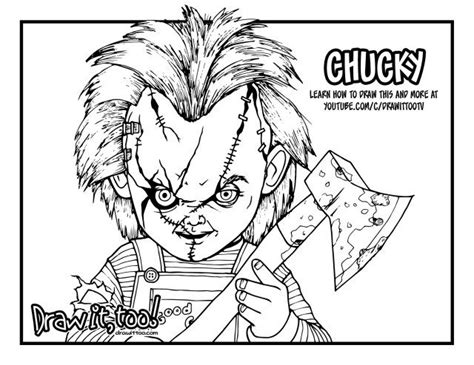 Free Chucky Coloring Pages