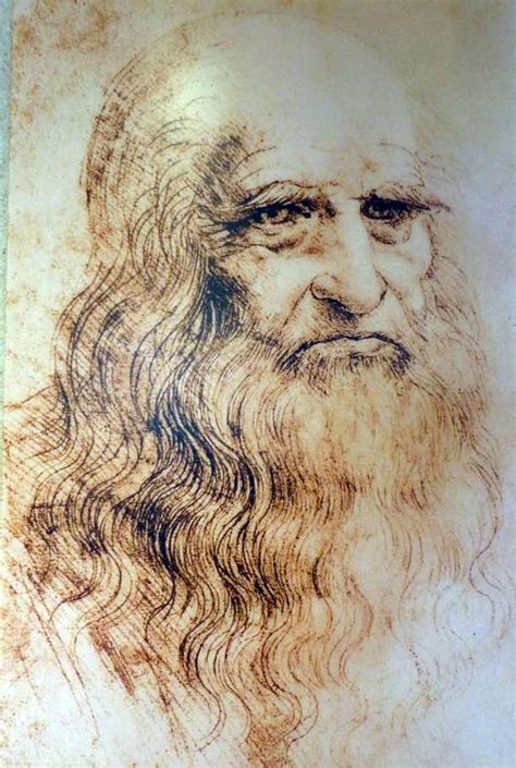 Leonardo Da Vinci Self Portrait Drawing