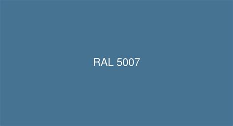 RAL Brilliant blue [RAL 5007] Color in RAL Classic chart