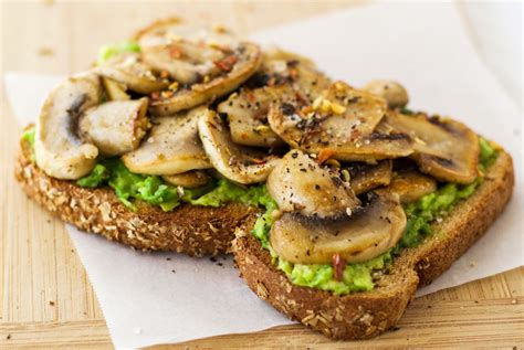 Garlic Mushroom Avocado Toast {Vegan} - The Wholesome Fork