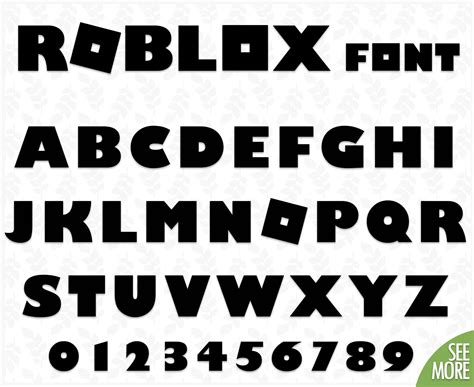 Roblox Fonts | Images and Photos finder