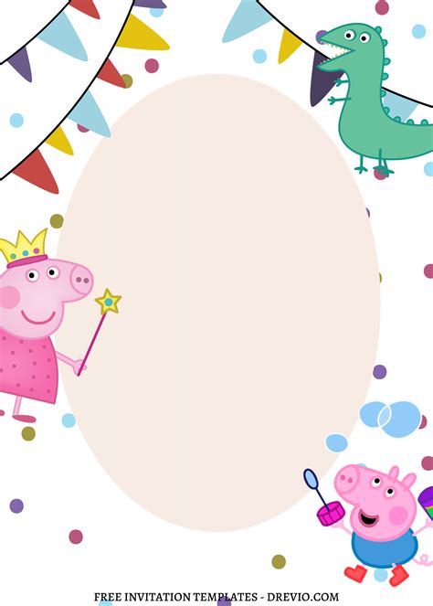 9+ Editable Peppa Pig Canva Birthday Invitation Templates | Download ...