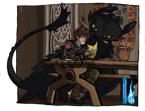 Hiccup and toothless by Alasya on DeviantArt