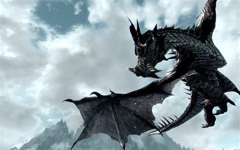 Skyrim Dragon Wallpapers - Wallpaper Cave