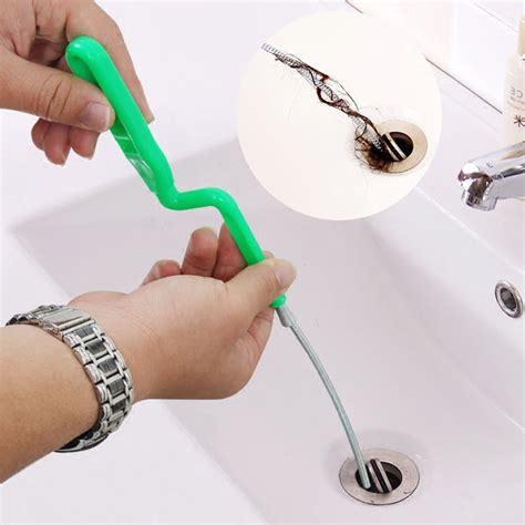 Flexible Bathtub Drain Snake, Stainless Steel Sewer Hair Catcher Pipe ...