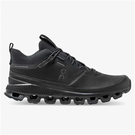 On Running Cloud Shoes Men's Cloud Hi Waterproof-All | Black [Cloudall ...