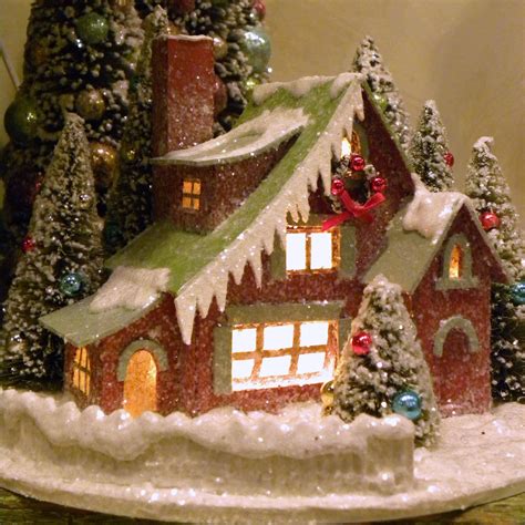 Vintage Christmas Village Houses