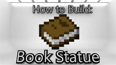 Minecraft: How To Make A Book Statue - YouTube