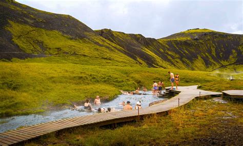 Hot Springs Near Reykjavik Iceland