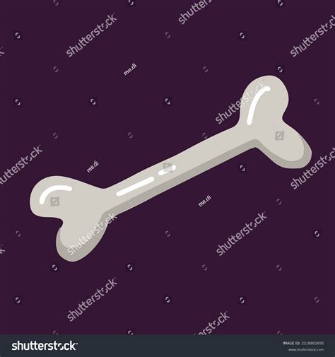 Vector Isolated Bone Illustration Cartoon Style Stock Vector (Royalty ...