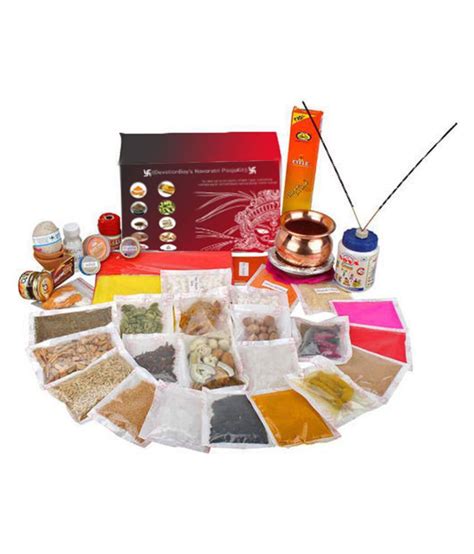 Navratri Pooja Kit (Pooja Samagri) Pack of 21 Items: Buy Navratri Pooja ...