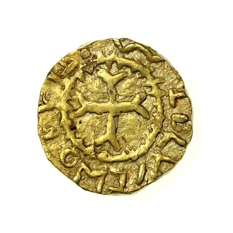 Anglo Saxon Gold Thrymsa/Shilling 620-645AD Crondall Period Witmen type ...