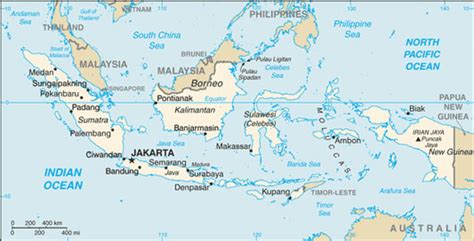 Indonesia Map with Cities - Free Pictures of Country Maps