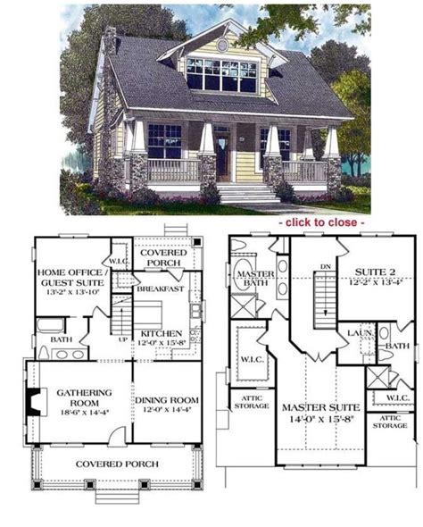 Craftsman Bungalow House Floor Plans - Image to u