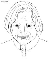 Apj Abdul Kalam Pencil Drawing