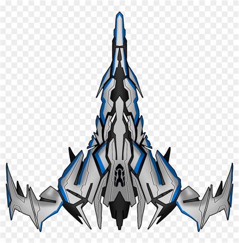 Simple Spaceship - Top Down Spaceship Sprites Clipart (#2676432) - PikPng