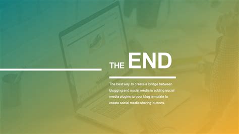 The End PowerPoint Presentation Template and Google Slides