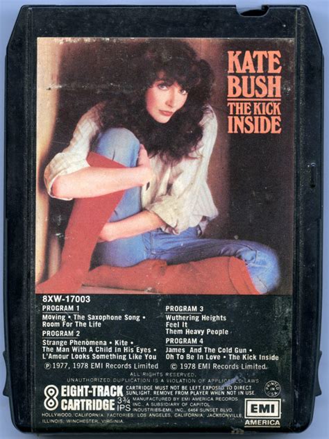 Kate Bush - The Kick Inside (1978, 8-Track Cartridge) | Discogs