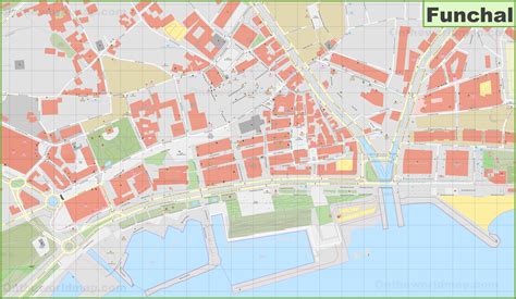 Funchal City Centre Map - Ontheworldmap.com