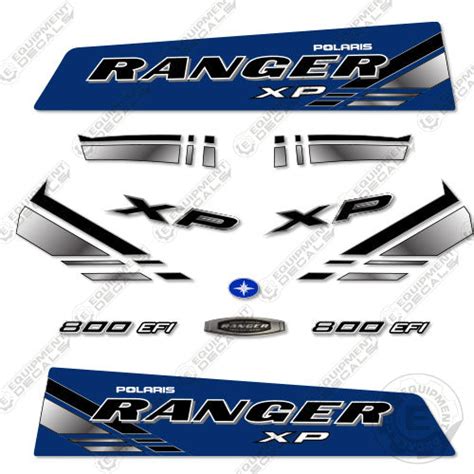 Fits Polaris Ranger 800 EFI XP Blue Decal Kit Utility Vehicle ...