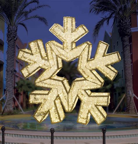 Giant Illuminated Snowflake Props | Commercial Christmas Supply ...