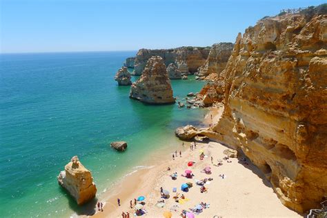 Postcard Beautiful Beaches in Faro, the Portuguese Algarve - Iberia Joven