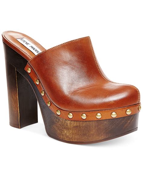 Lyst - Steve Madden Luhna Platform Clogs in Brown