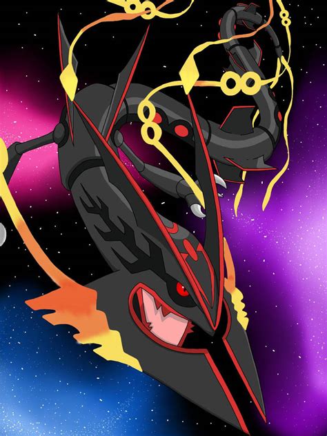 shiny mega rayquaza by SlimeyLlama on DeviantArt