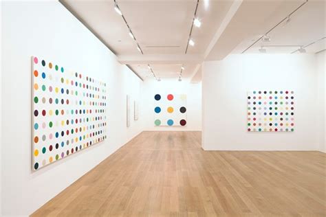 Damien Hirst Spot Paintings At Gagosian Gallery