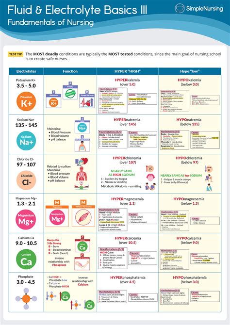 1 - All Electrolytes Cheat Sheet - Fluid & Electrolyte Basics III ...