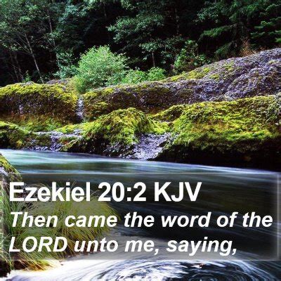 Ezekiel 20 Scripture Images - Ezekiel Chapter 20 KJV Bible Verse Pictures