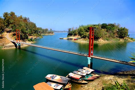 Rangamati Floating bridge in Bangladesh Stock Photo | Adobe Stock