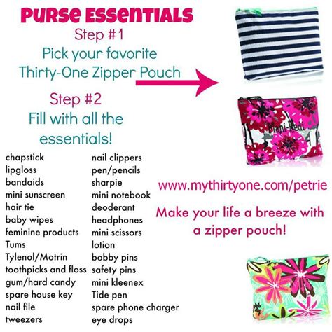 Zipper Pouches help keep your purse organized and items easily ...