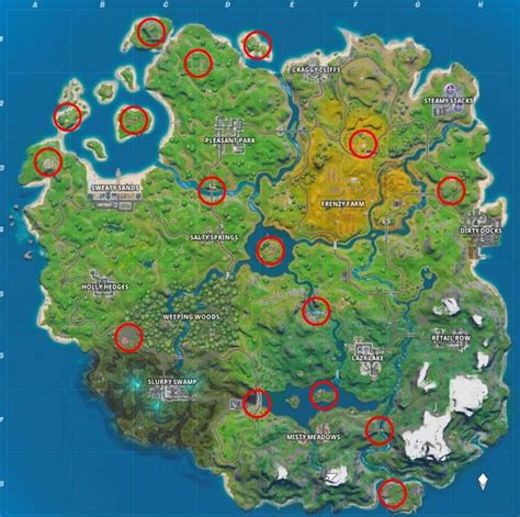 Fortnite Landmark Map Locations: How and where to discover 10 landmarks ...