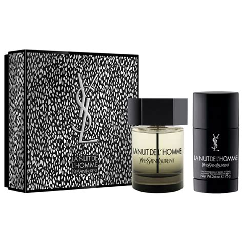 YSL LA NUIT DE L'HOMME EDT 2 PCS GIFT SET FOR MEN (DEODORANT ...