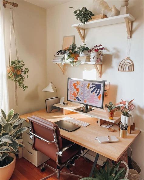 30 Cutest Desk Setups For A Fun Workspace | Cozy home office, Home ...