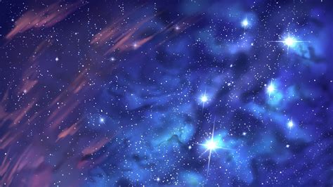 Download Starry Sky Anime Original 4k Ultra HD Wallpaper by KimigaArt