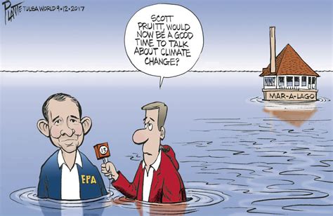 Bruce Plante Cartoon: Scott Pruitt and climate change