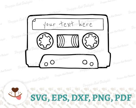 Blank Cassette Tape Template Svg Vector Art Audio Cassette - Etsy Canada