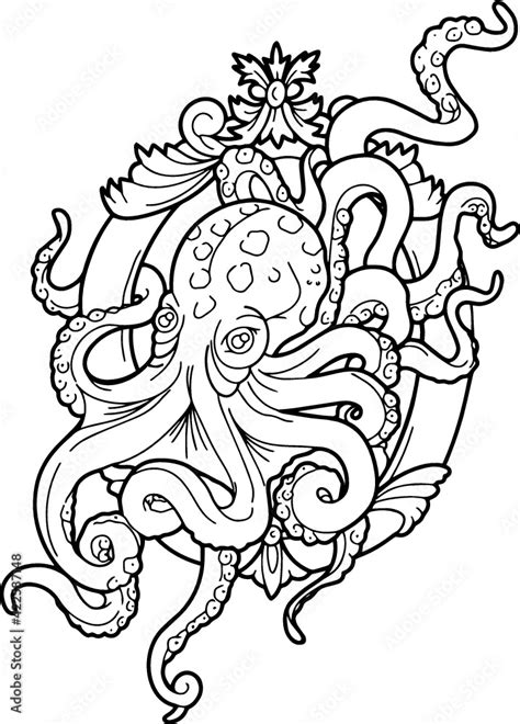 Octopus Stencil Printable