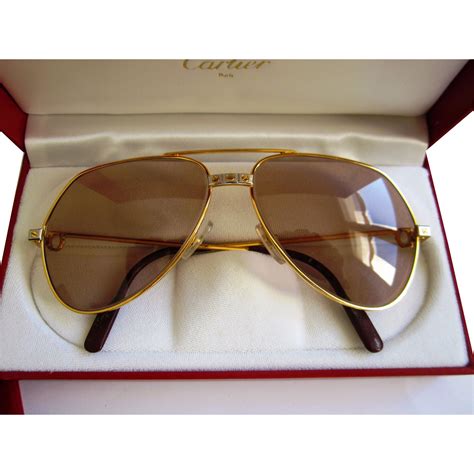 Cartier Sunglasses Golden Metal ref.40270 - Joli Closet