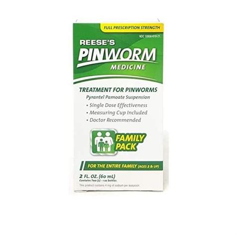 Reese's PINWORM Medicine 2 oz -Treatment for Pinworm Infections