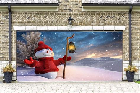 Christmas Decor for Garage Door Snowman Garage Door Mural - Etsy