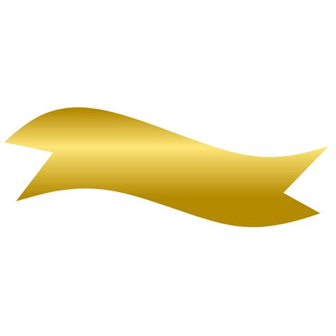 Gold ribbon banner 38050034 PNG