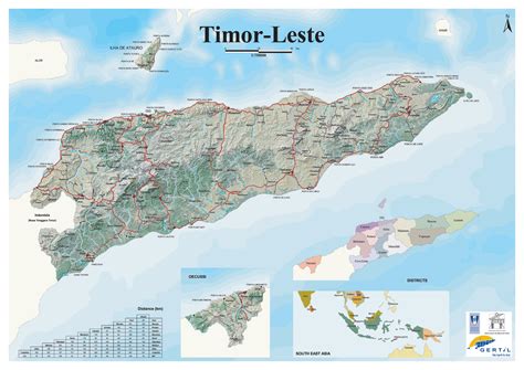 East Timor Relief Map - East Timor • mappery